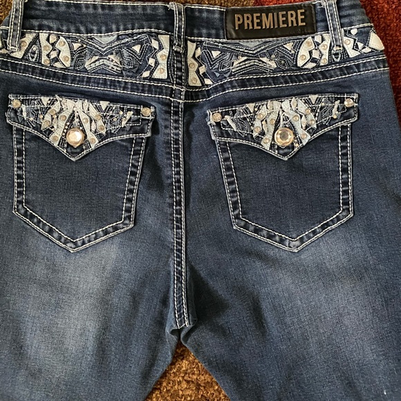 Premiere Denim by rue21 Premier Boot Cut Jeans,Color: dark blue | Size: 13/14R. - Picture 6 of 8